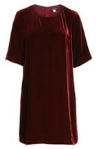 Women's Eileen Fisher Velvet Tunic, Size - Burgundy