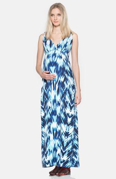 Women's Tart Maternity 'chloe' Maternity Maxi Dress - Blue