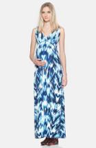 Women's Tart Maternity 'chloe' Maternity Maxi Dress - Blue