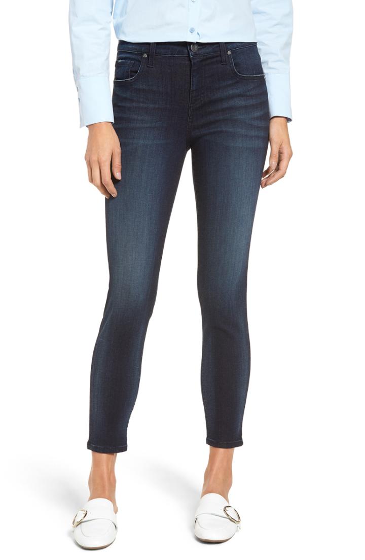 Women's Kut From The Kloth Donna High Waist Skinny Ankle Jeans - Blue