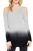 Women's Two By Vince Camuto Cold Shoulder Ombre Sweater - Grey