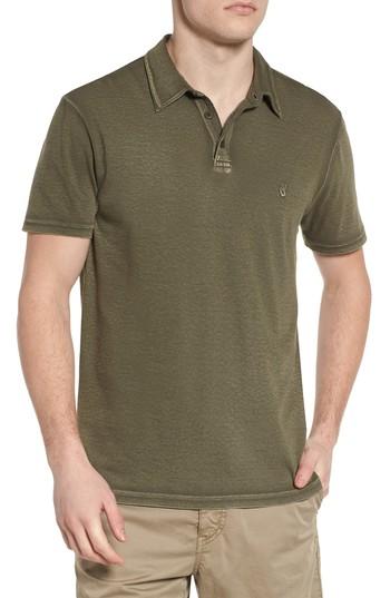 Men's John Varvatos Star Usa Rub Peace Polo - Green