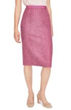 Women's Boden Wool Pencil Skirt - Pink