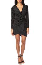 Women's Sanctuary Faux Wrap Eye Candy Dress - Black