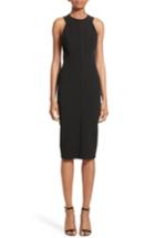 Women's Victoria Beckham Racerback Sheath Dress Us / 6 Uk - Black