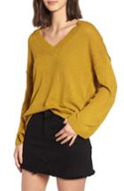 Women's Bp. Exposed Seam Sweater, Size - Green