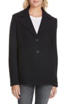 Women's Nordstrom Signature Cable Knit Detail Wool Blazer - Blue