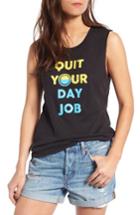 Women's Sub Urban Riot Day Job Muscle Tee - Black