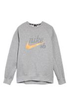 Men's Nike Sb Icon Sweatshirt, Size - Grey