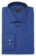Men's John Varvatos Star Usa Soho Slim Fit Stretch Check Dress Shirt R - Blue