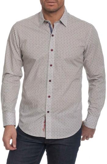 Men's Robert Graham Sandy Creek Classic Fit Sport Shirt, Size - White