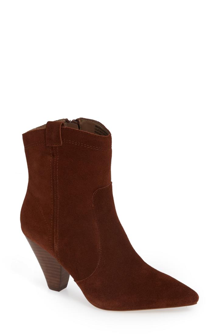 Women's Kensie Kalila Pointy Toe Bootie .5 M - Brown