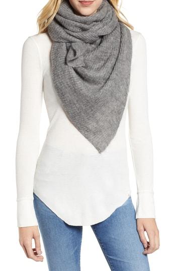 Women's Allsaints Mohair Blend Square Scarf, Size - Grey