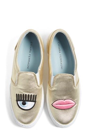 Women's Chiara Ferragni Flirting Lips Slip-on Sneaker