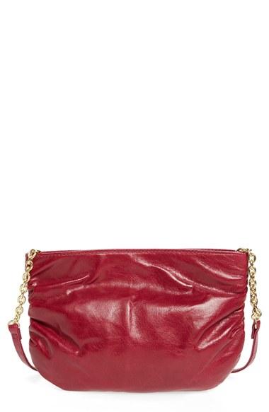 Hobo Belle Leather Crossbody Bag - Red