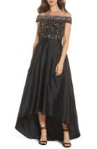 Women's Adrianna Papell Off The Shoulder Beaded Ballgown