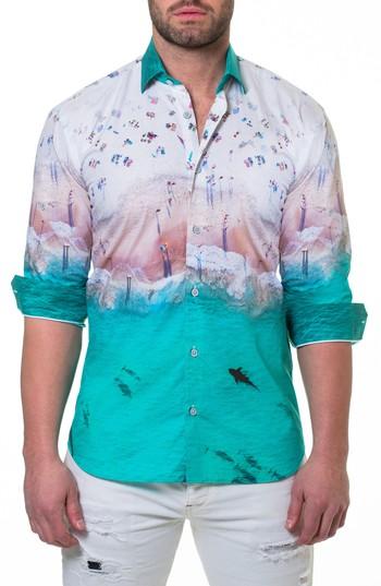 Men's Maceoo Luxor Shark Slim Fit Sport Shirt (m) - White