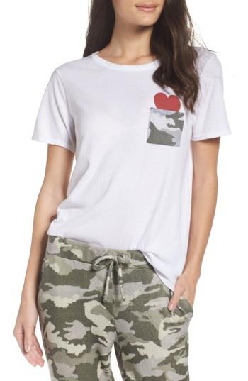 Women's Chaser Pocket Of Love Lounge Tee - White