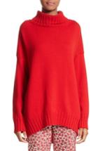 Women's Oscar De La Renta Virgin Wool Turtleneck Sweater