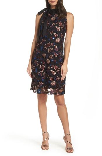 Women's Sam Edelman Embroidered Sheath Dress - Black