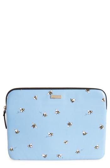 Kate Spade New York Abuzz 13-inch Laptop Sleeve - Blue