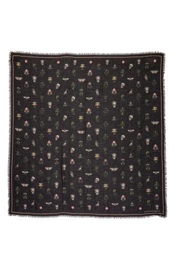 Women's Alexander Mcqueen Medieval Flower Pashmina