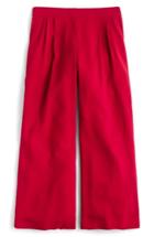 Women's J.crew Wide Leg Crop Pants - Red
