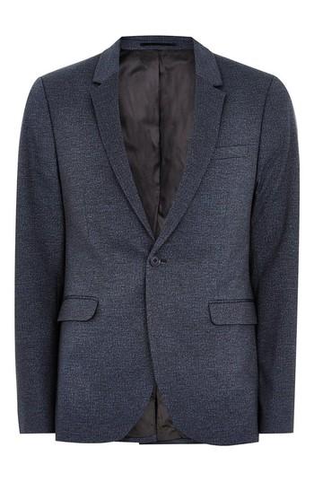 Men's Topman Classic Fit Sport Coat - Blue