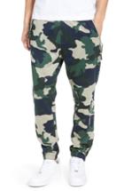 Men's Wesc Trever Slim Fit Camo Cotton Jogger Pants - Green