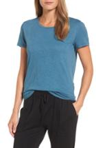 Women's Caslon Slub Crewneck Tee, Size - Blue/green