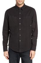 Men's Z.a.k. Trim Fit Buffalo Check Flannel Shirt - Black
