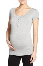 Women's Lab40 'poppy' Maternity/nursing Top - Grey