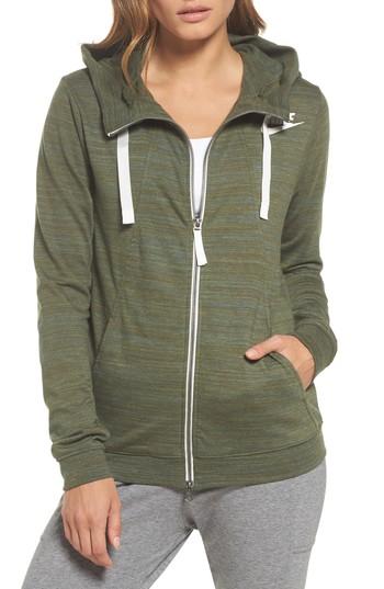 Women's Nike Gym Zip Hoodie - Metallic