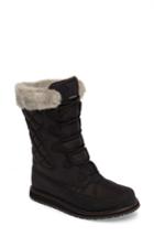 Women's Helly Hansen Arosa Waterproof Boot With Faux Fur Trim .5 M - Black