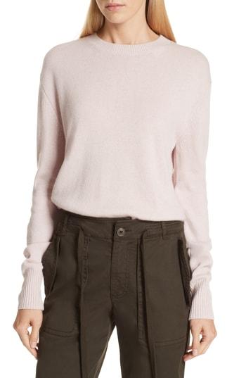 Women's Vince Asymmetrical Cashmere Sweater - Pink
