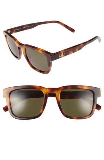 Men's Salvatore Ferragamo 51mm Square Sunglasses -