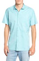 Men's Tori Richard Seas The Day Trim Fit Camp Shirt - Blue