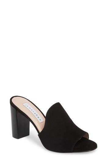 Women's James Chan Aimee Block Heel Mule M - Black