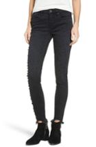 Women's Blanknyc Faux Pearl Embellished Skinny Jeans - Black