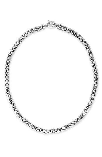 Women's Lagos Sterling Silver Caviar 7mm Rope Necklace