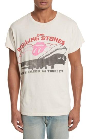 Men's Madeworn The Rolling Stones North American Tour 1972 Graphic T-shirt - White
