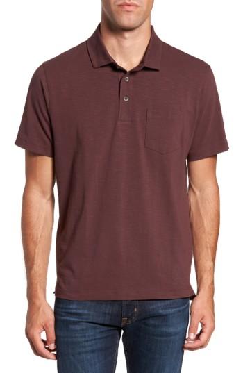 Men's Tailor Vintage Stretch Slub Jersey Polo - Purple