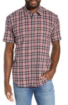 Men's Coastaoro Eddie Regular Fit Plaid Sport Shirt - Red