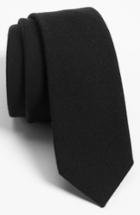 Men's The Tie Bar Solid Wool Blend Skinny Tie, Size - (online Only)