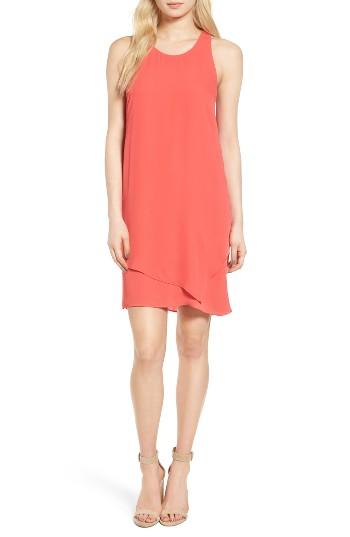 Women's Trouve Cross Back Shift Dress, Size - Red