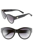 Women's Max Mara Flat Iii 55mm Cat Eye Sunglasses - Black