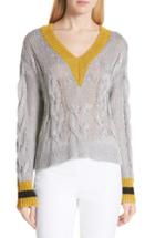Women's Rag & Bone Emma Cable Knit Sweater - Grey
