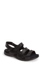 Women's Ecco 'babette' Leather Sandal -5.5us / 36eu - Black