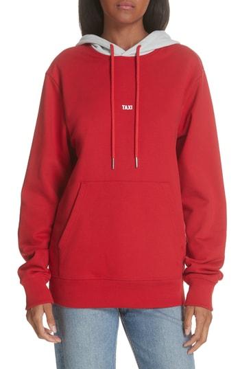 Women's Helmut Lang Taxi Hoodie - Red