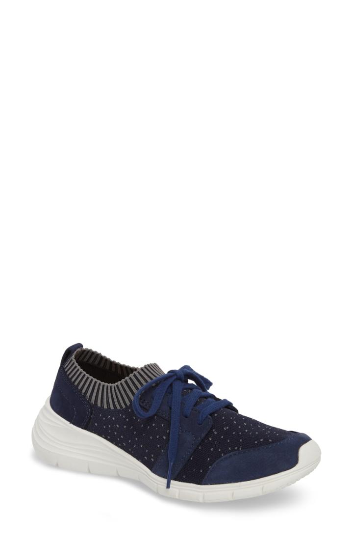 Women's Hush Puppies Cypress Knit Sneaker M - Blue